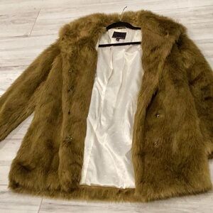 Banana republic fur coat